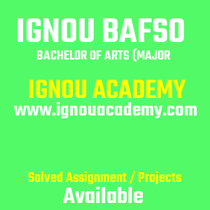 IGNOU BAFSO SOLVED ASSIGNMENT 2025 2026